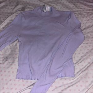 H&M Divided Purple Long Sleeve Top